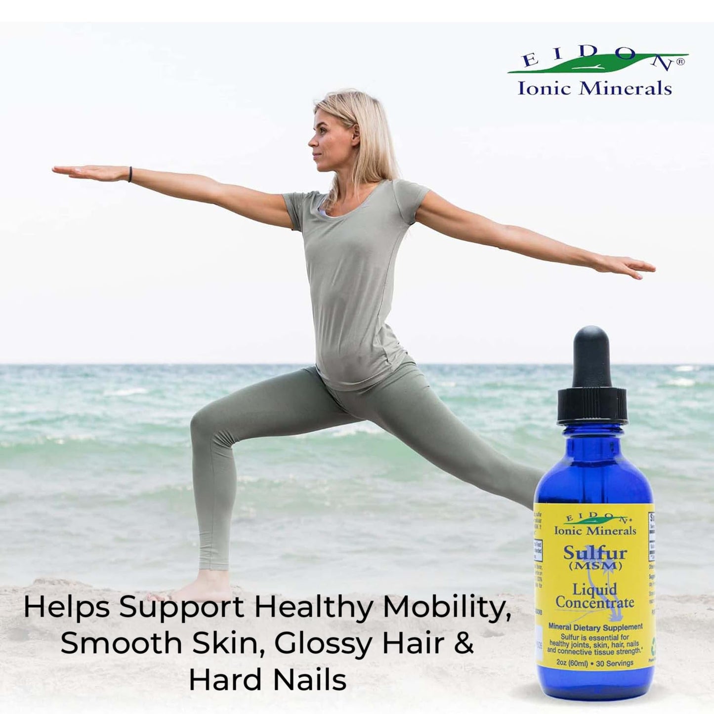 Eidon Ionic Minerals Liquid Sulfur Drops 2oz โ Skin & Hair Support