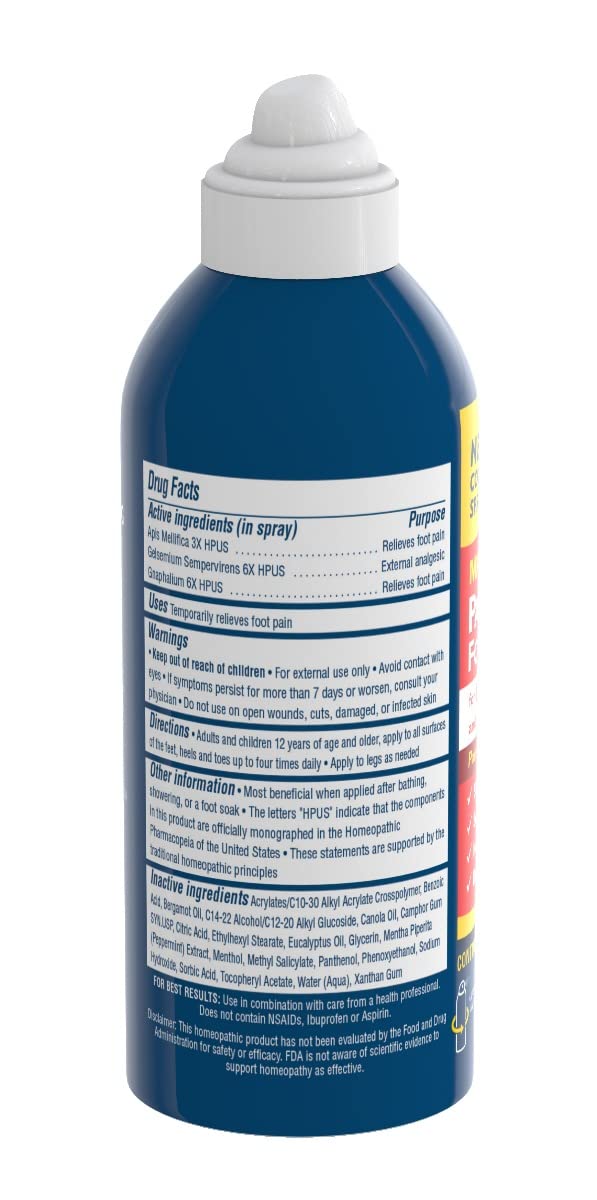 MagniLife Pain Relief Foot Spray - 3 oz | Cooling, Non-Alcohol Formula for Dry, Cracked Heels