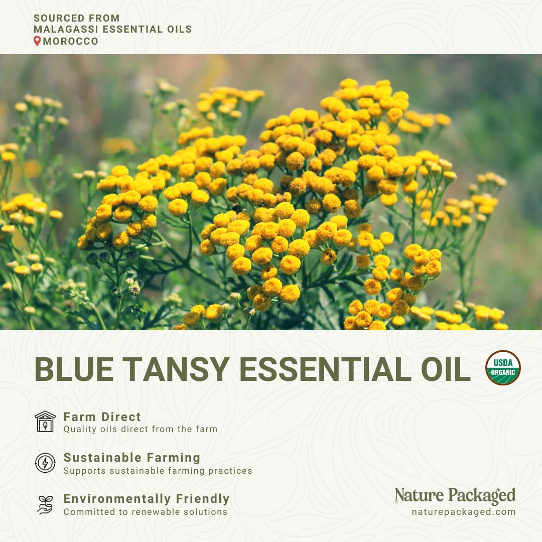Organic Blue Tansy Essential Oil 5 mL โ Malagassi Essential Oils | Face Oil, Candle & Soap Making
