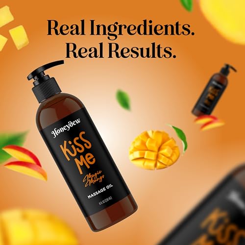 Mango Sensual Massage Oil for Couples โ Vegan, Non-Greasy, Mango Scent