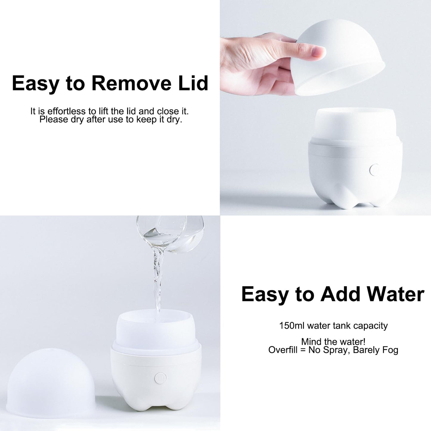 Marchred 150ML Cordless Essential Oil Diffuser โ Rechargeable & Portable Aromatherapy Humidifier