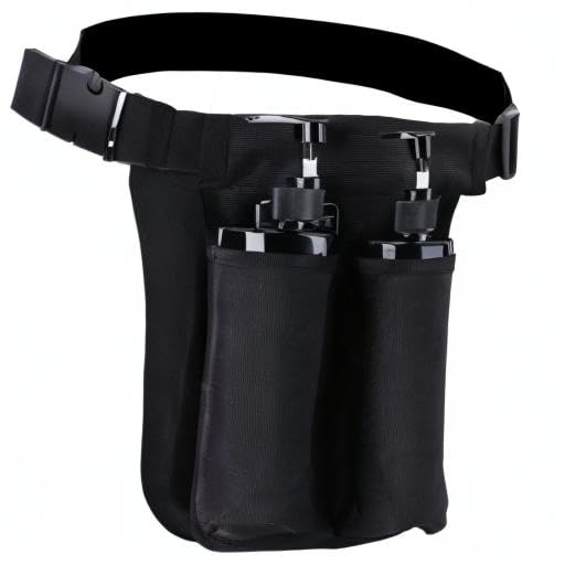 Massage Oil Holster Bag โ Portable Massage Bottle Holder for Therapists (Black)