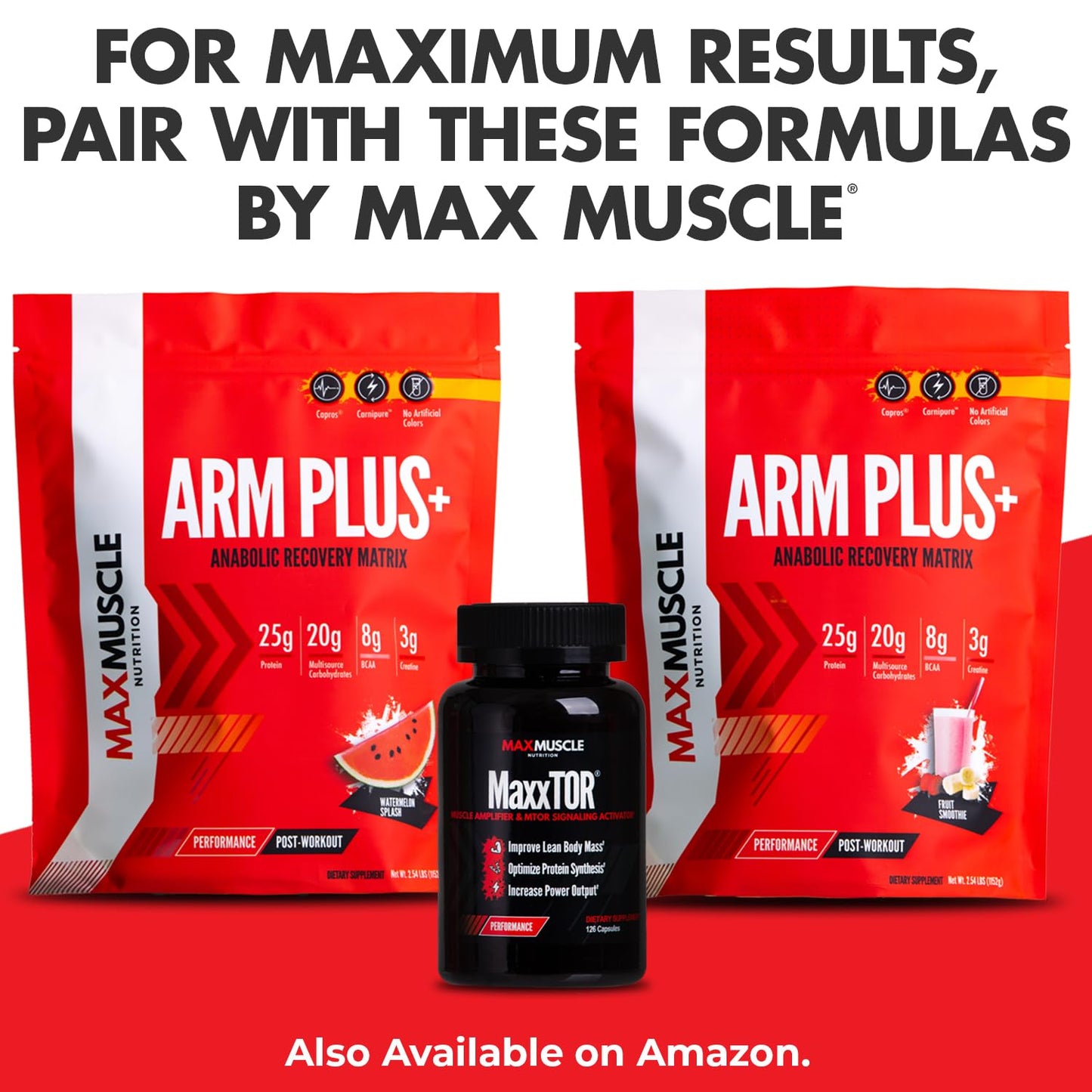 Max Muscle MaxPro Elite Whey Protein Powder โ 30g Protein, 0g Sugar, 6.6g BCAAs, Strawberry Banana (4lb)