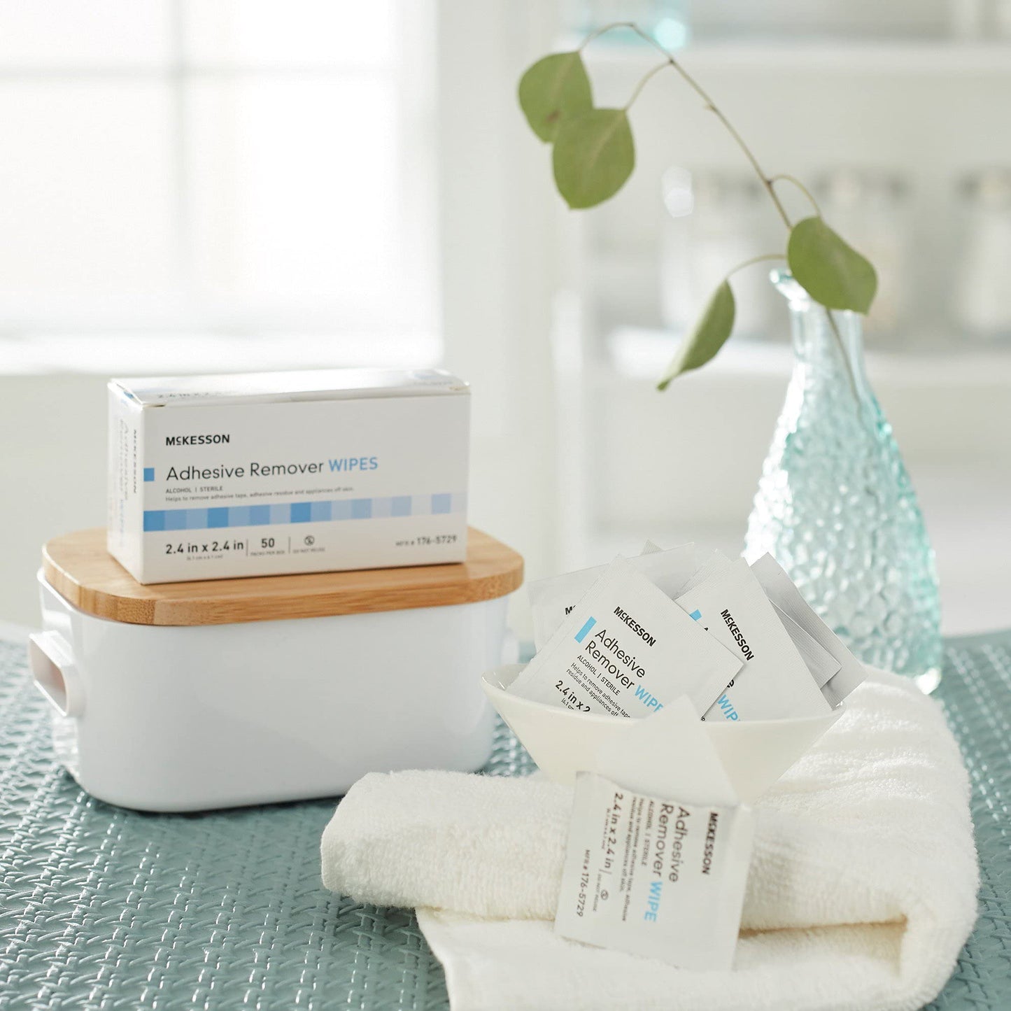 McKesson Adhesive Remover Wipes, Sterile โ 50 Wipes in Individual Packets