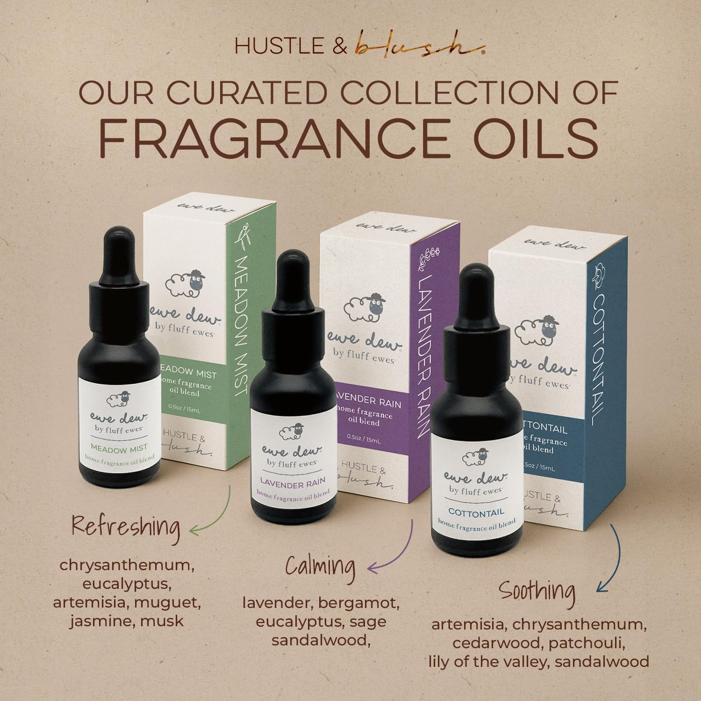 Hustle & Blush Meadow Mist Essential Oil β 15ml for Dryer Balls & Home Fragrance