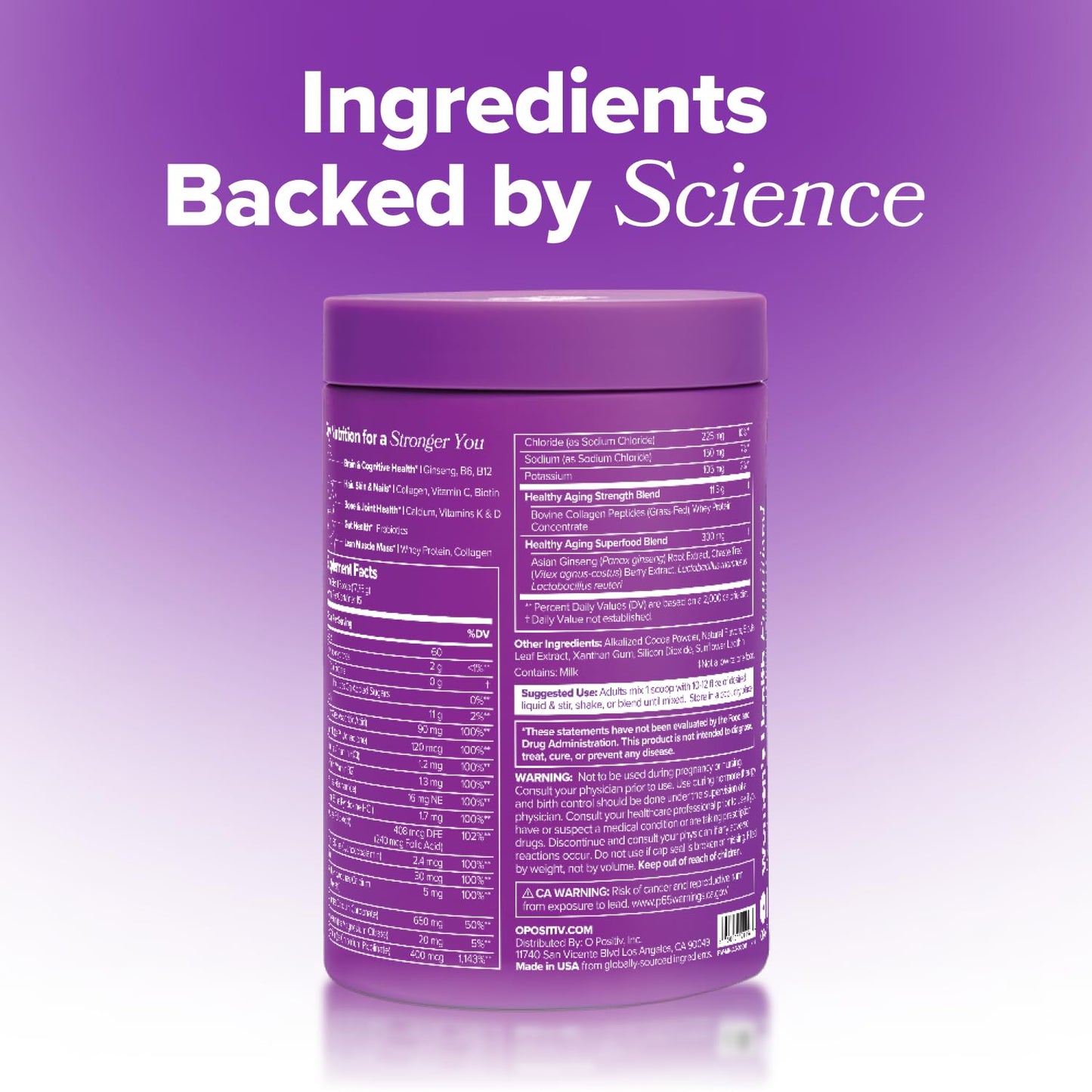 MENO Healthy Aging Collagen & Protein Powder โ Joint & Bone Health, Lean Muscle, Skin & Hair | Chocolate Brownie, 15 Servings