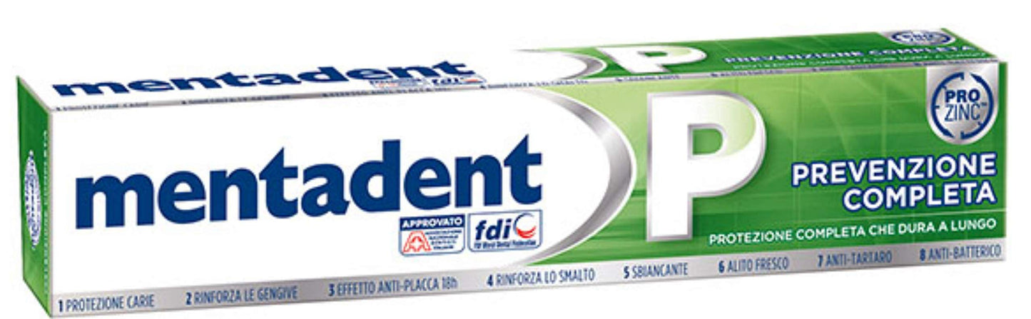 Mentadent P Toothpaste Prevention Complete โ 100 ml (3.38 oz) Pack of 2