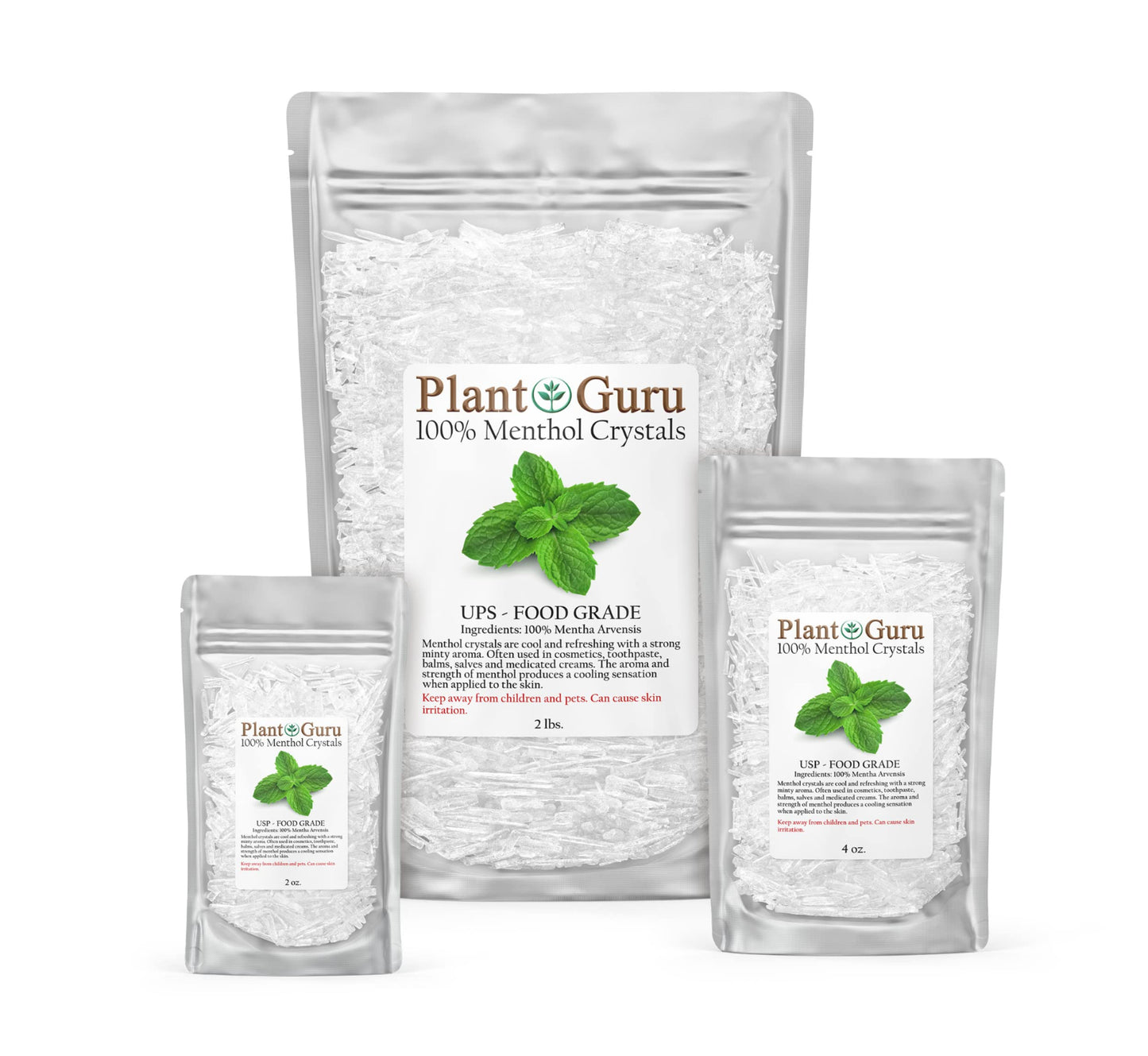 Menthol Crystals 8 oz โ Mentha Arvensis | 100% Pure Natural USP Food Grade for Cosmetics, Soaps & Balms