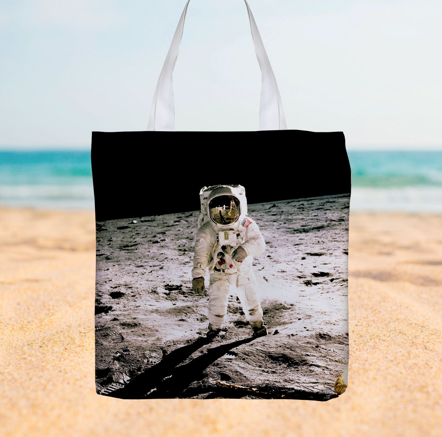 Moon Landing Photo - Canvas Tote bag