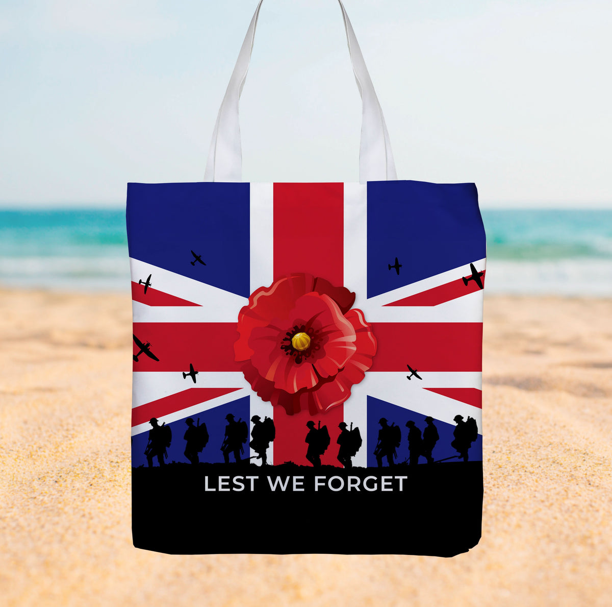 Remembrance Day Lest we Forget - Canvas Tote bag
