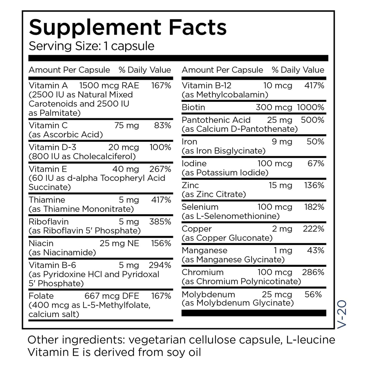 Metabolic Maintenance Little One โ Children's Multivitamin with Iron (Ages 6-12) | Immune & Bone Health (90 Small-Sized Capsules)