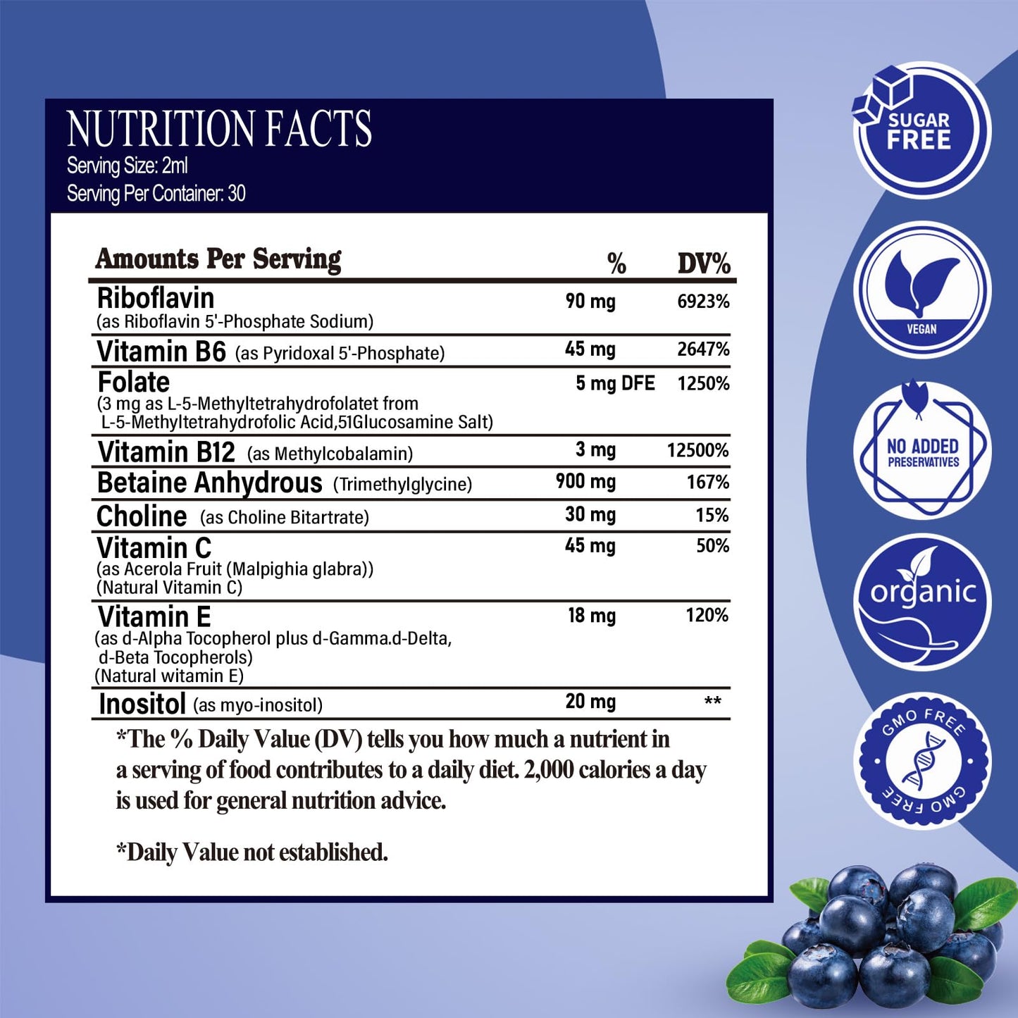 9-in-1 Methyl B Complex Liquid Drops โ MTHFR Support & Energy