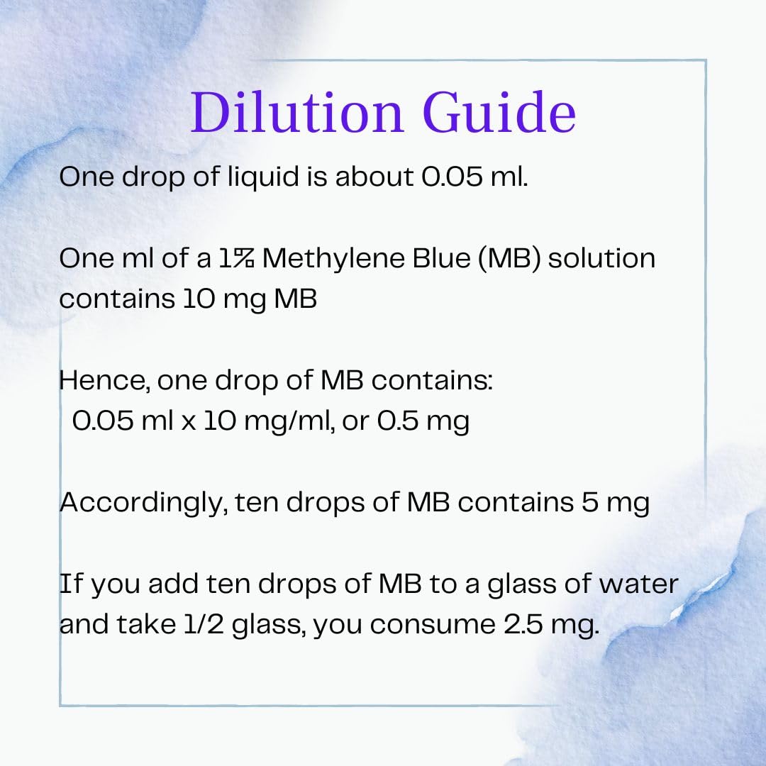 Methylene Blue 1% USP Pharmaceutical Grade โ 60 ml