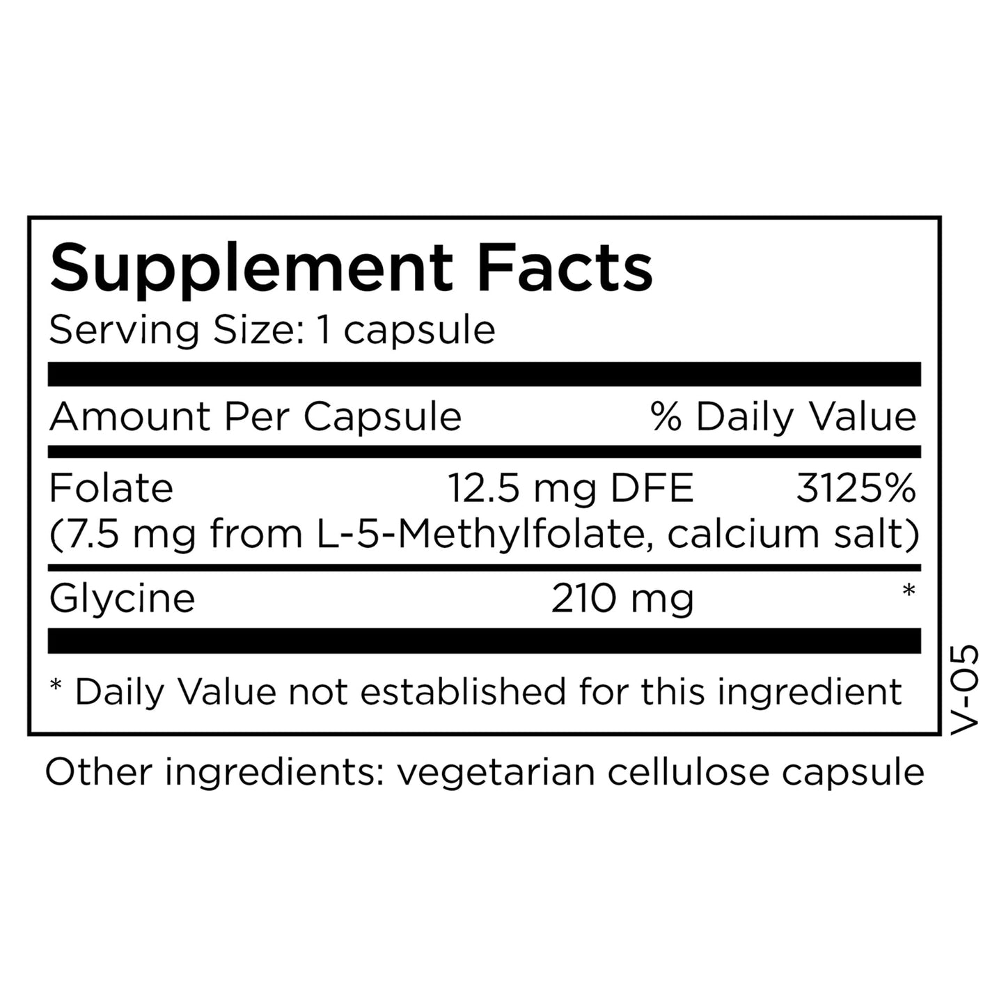 MethylPro L-Methylfolate 7.5 mg β 90 Capsules | Focus, Calm & Brain Health