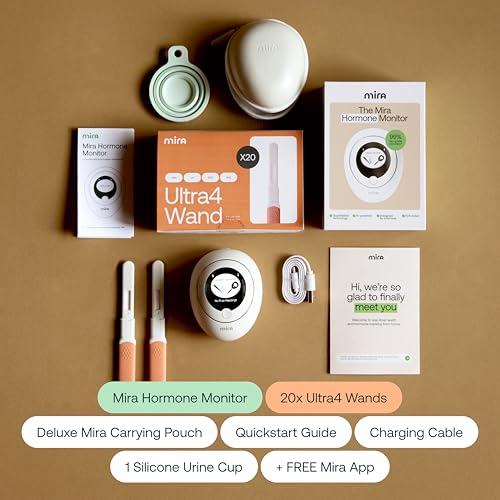 Mira Ultra4 Fertility Monitor & Ovulation Test Kit โ Track 4 Hormones at Home, 20 Tests Included