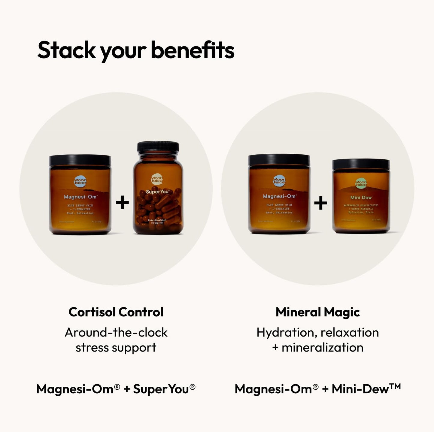 Moon Juice Magnesi-Om Magnesium Powder โ Chelated Magnesium + L-Theanine for Rest, Relaxation & Regularity โ Vegan & Non-GMO โ Blue Lemon, 4.2 oz