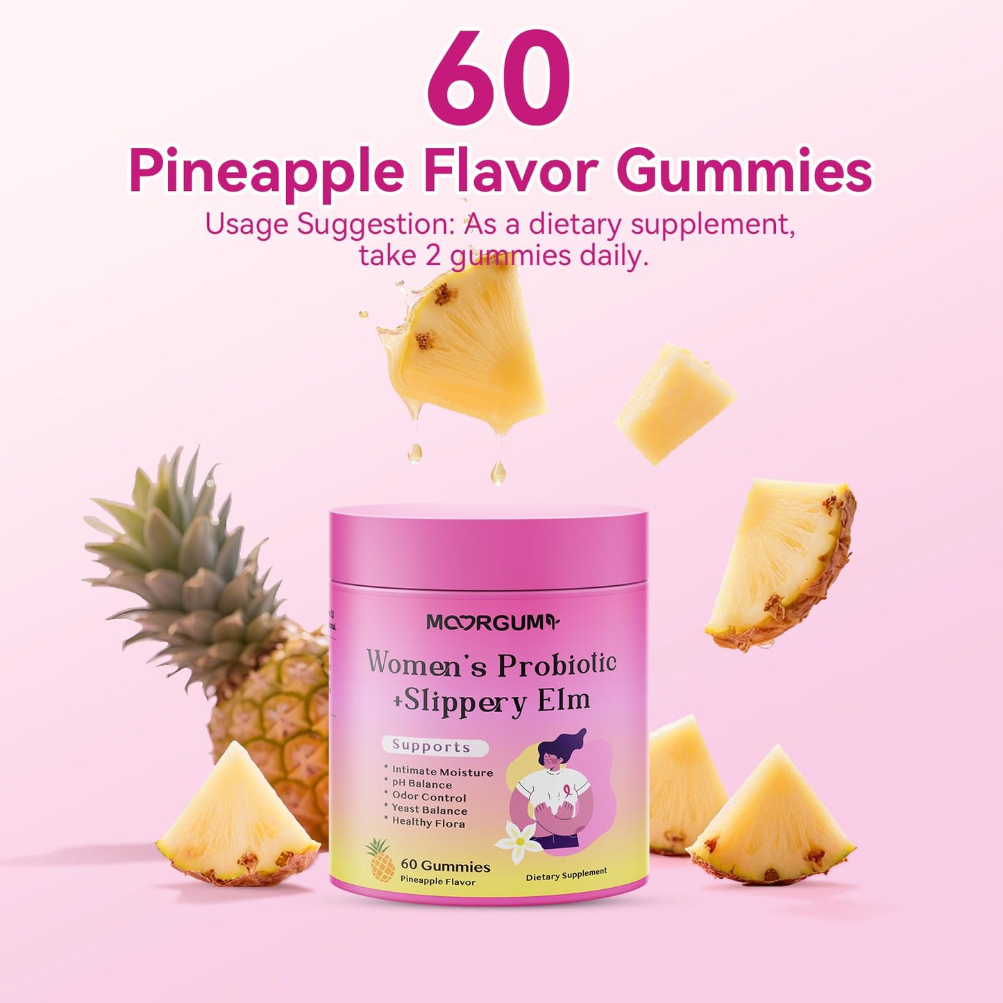 MOORGUMY Women's Probiotic Gummies β Gut Health & Intimate Support