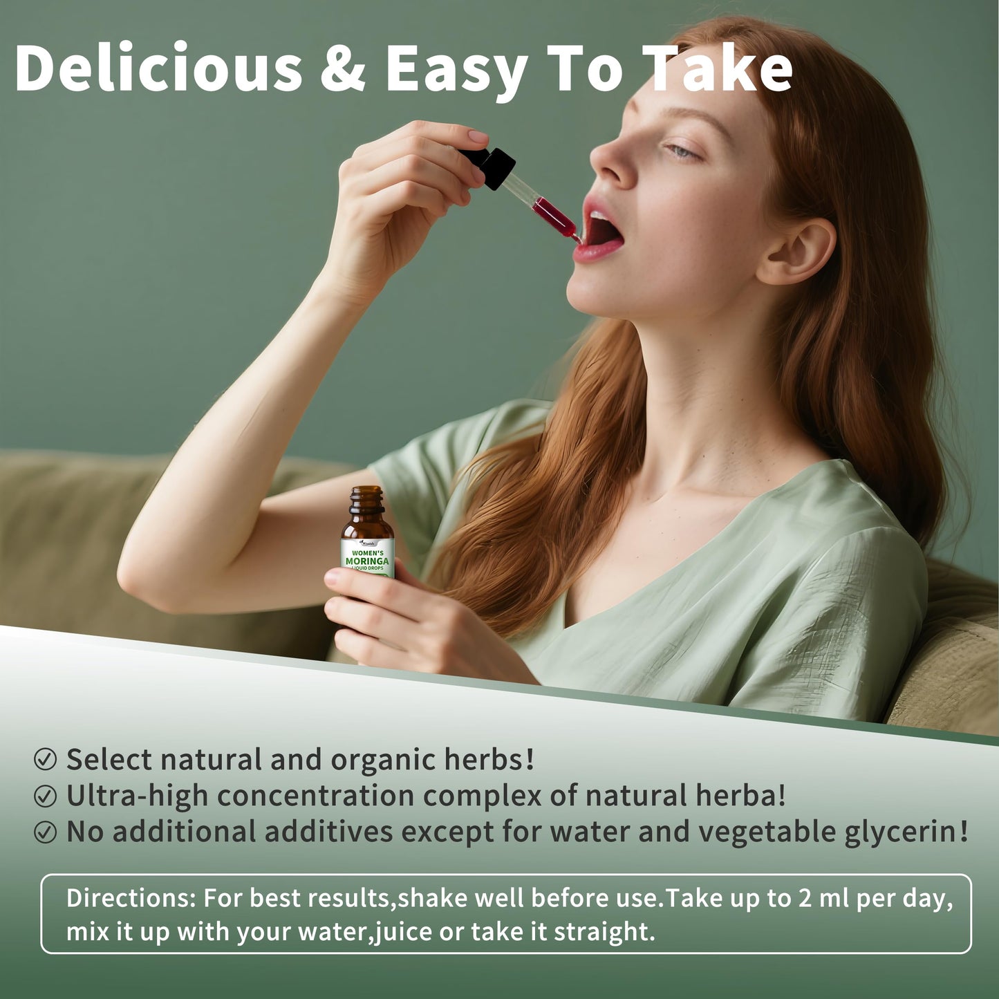 2 Pack (4 Fl Oz) Moringa Liquid Drops 800 mg for Women โ Energy, Immunity & Antioxidants