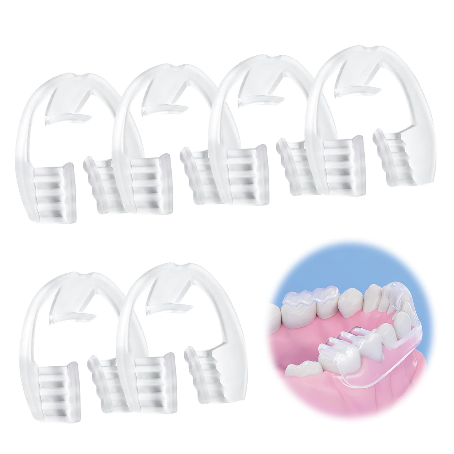 Mouth Guard for Teeth Grinding at Night โ 6 Pack, Universal Size
