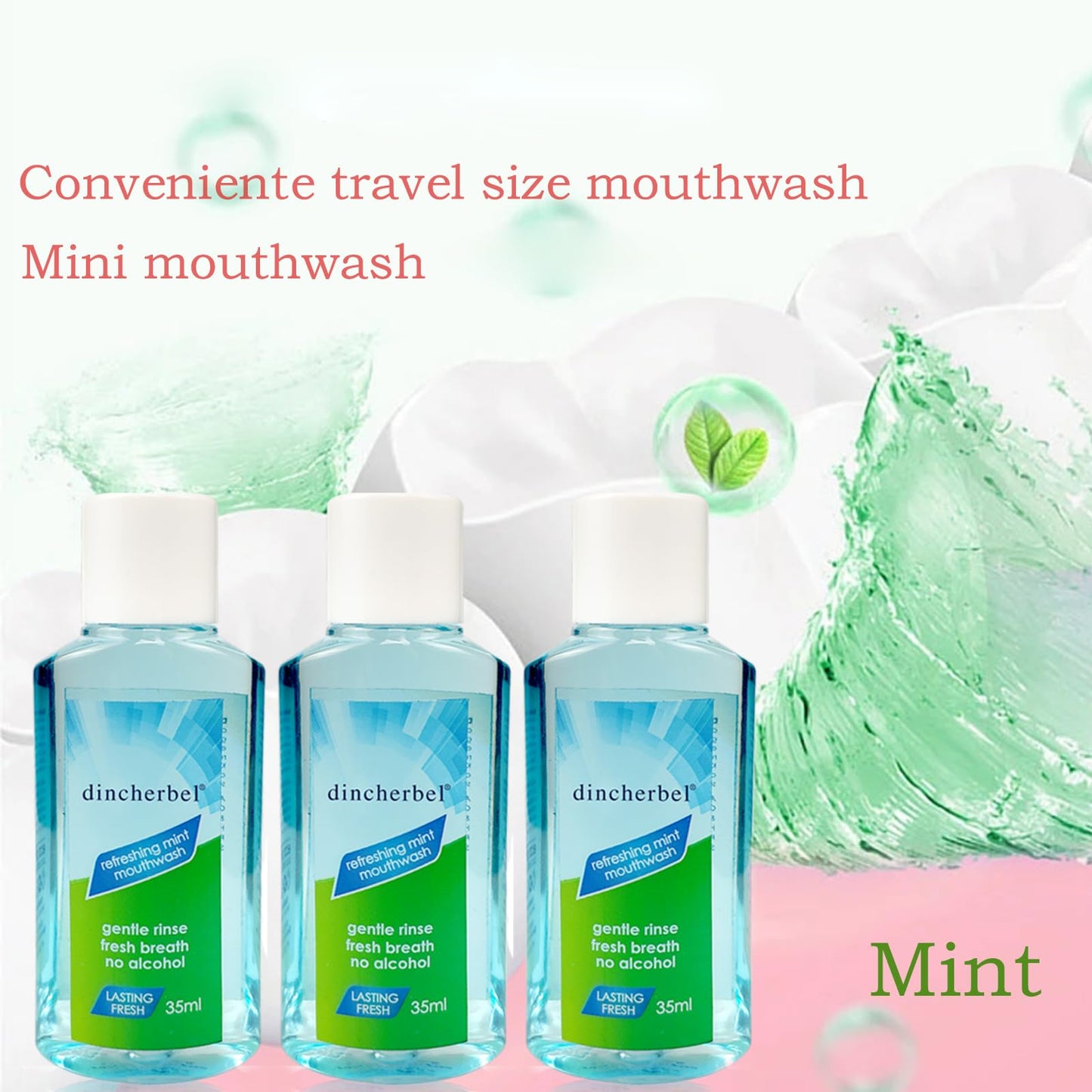 Travel Size Mouthwash 35ml Mint β Portable 288-Pack Mini (Mint)