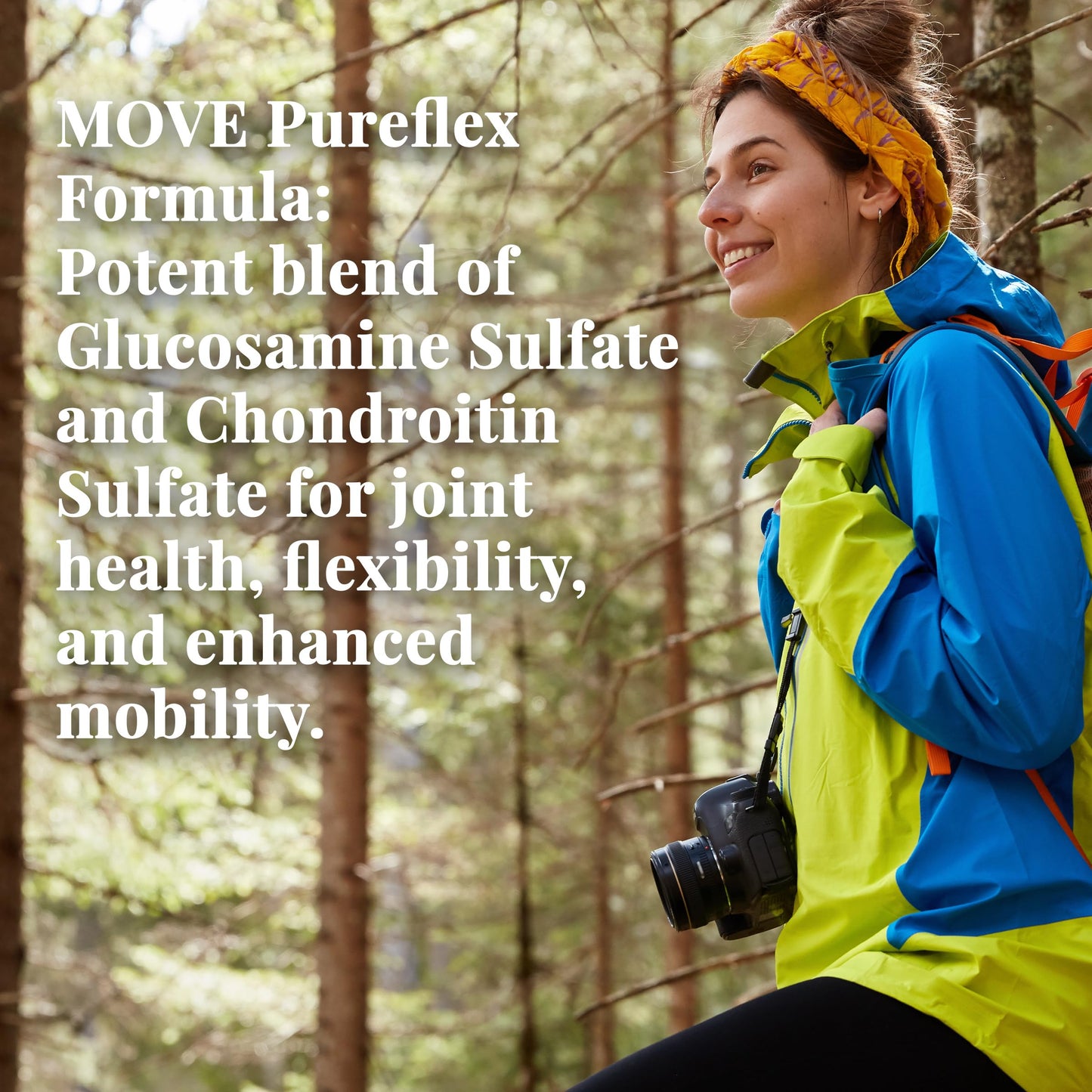 Move Pureflex Glucosamine Chondroitin โ Joint Support Supplement (120 Capsules, 2-Pack)
