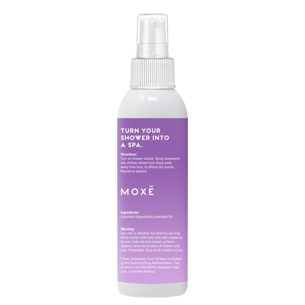 MOXE Lavender Shower Mist โ 100% Natural Essential Oils, Made in USA (Pack of 2)
