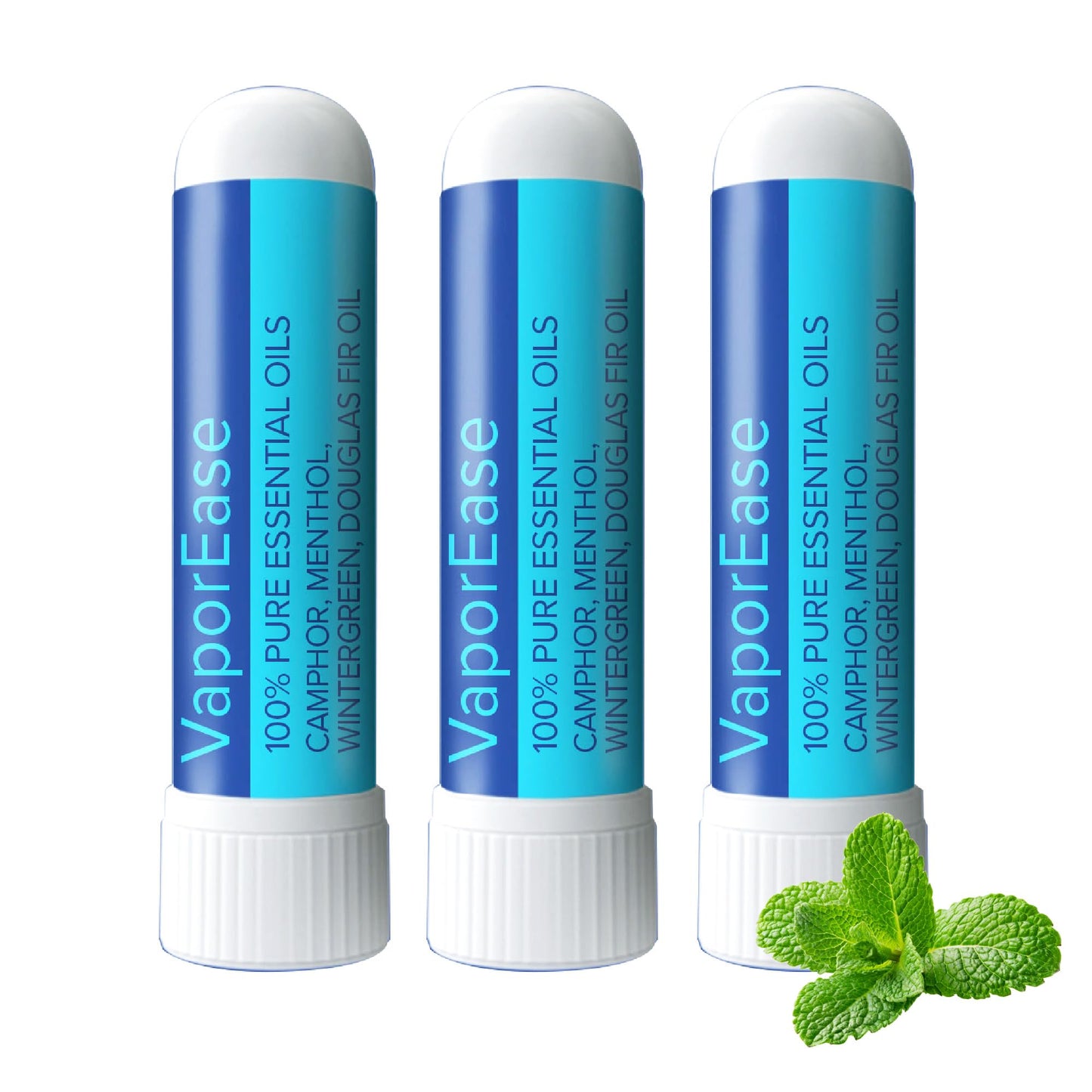 MOXE VaporEase Portable Nasal Inhaler โ Non-Medicated, Menthol Scent, Made in USA (3 Pack)