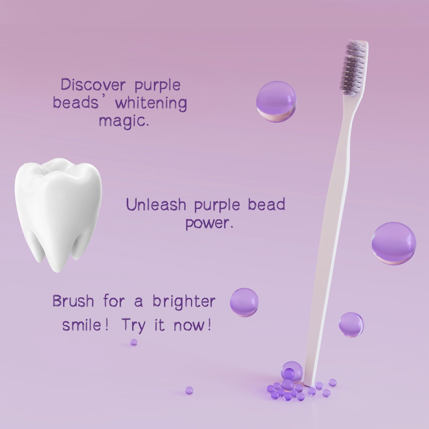 MSDRWIKEY 2-Pack Popping 7-Pro Whitening Toothpaste โ Deep Whitening, 7 Probiotics, Purple Beads, Fluoride-Free