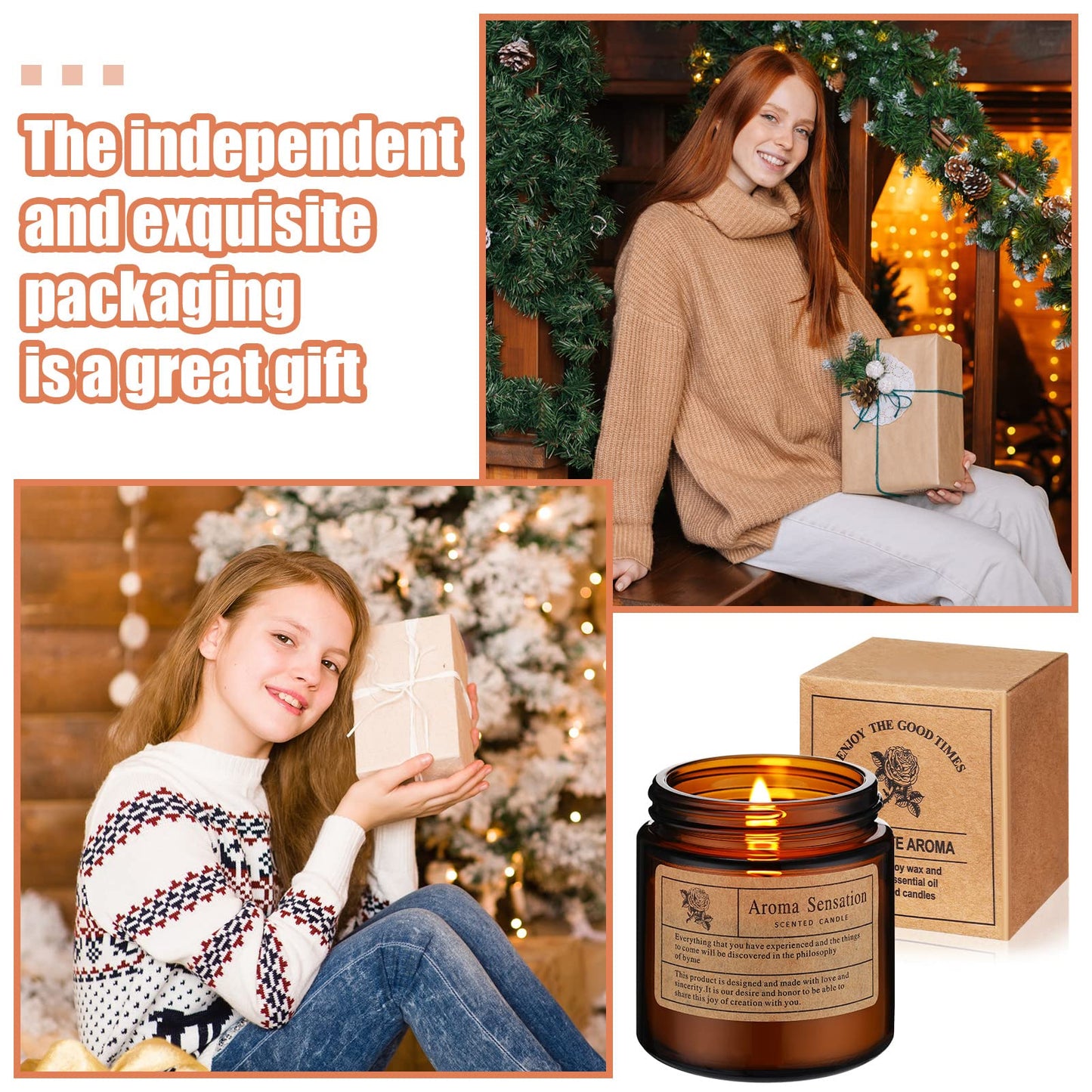 MTLEE 24 Pcs Scented Soy Wax Candles Gift Set โ Home Aromatherapy