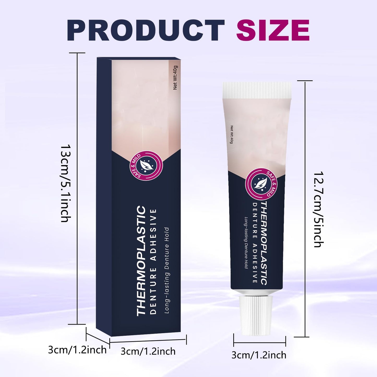 2PCS Thermoplastic Denture Adhesive โ Ultra Max Hold, Long-Lasting Comfort