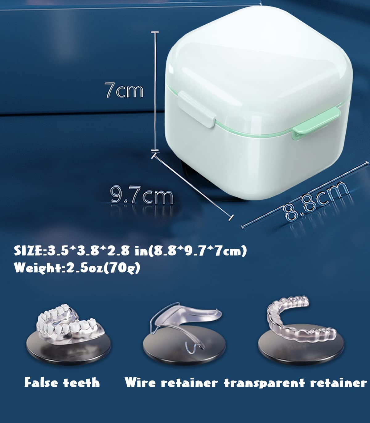MURRI&MURRDI 2 Pack Retainer Case โ Denture Storage & Travel Kit