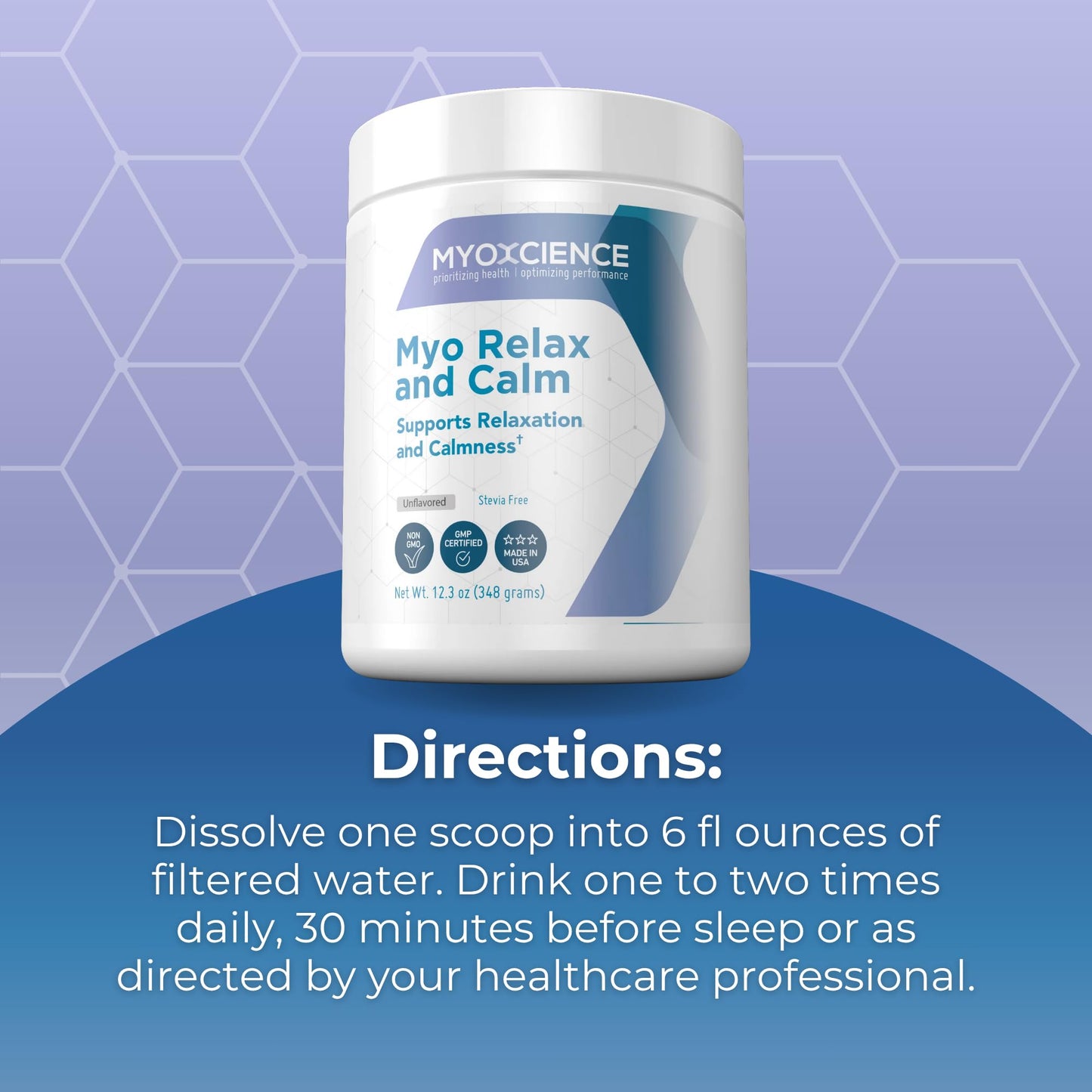 MYOXCIENCE Myo Relax & Calm โ Sleep & Neurotransmitter Support (Unflavored, 60 Servings)