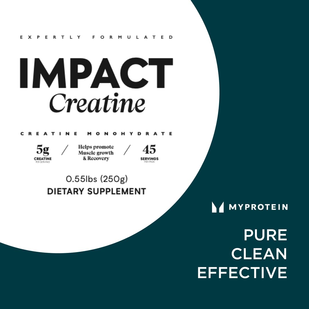Myprotein Creatine Monohydrate Powder โ 100 Servings (1.1 lbs), Pure Unflavored, Pre/Post Workout