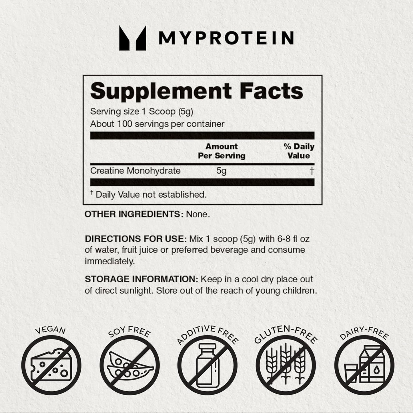 Myprotein Creatine Monohydrate Powder โ 2.2lbs, 200 Servings, Unflavored