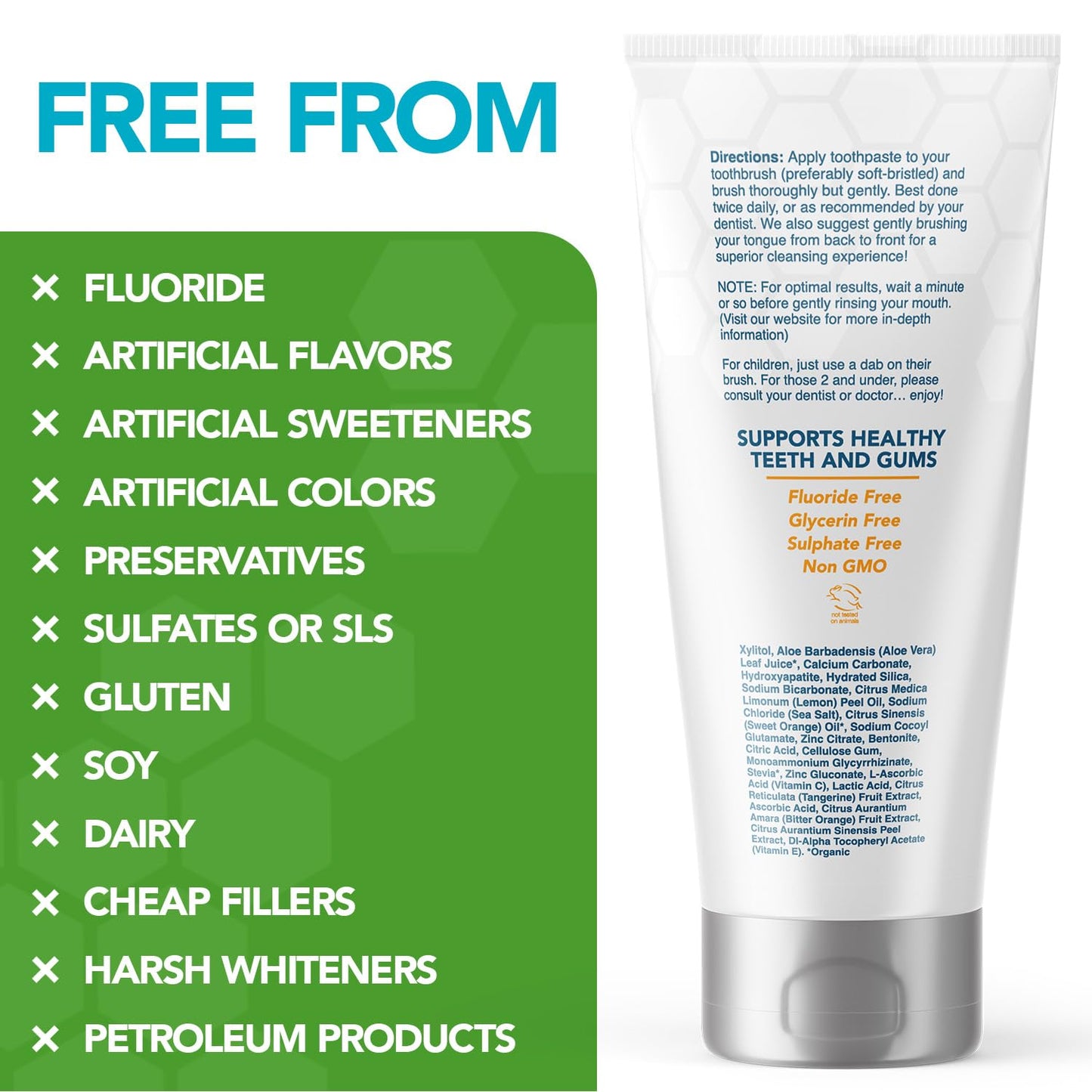 Nano Hydroxyapatite Toothpaste Fluoride Free β Dentist Formulated Pro Remineralizing Toothpaste Citrus Blast