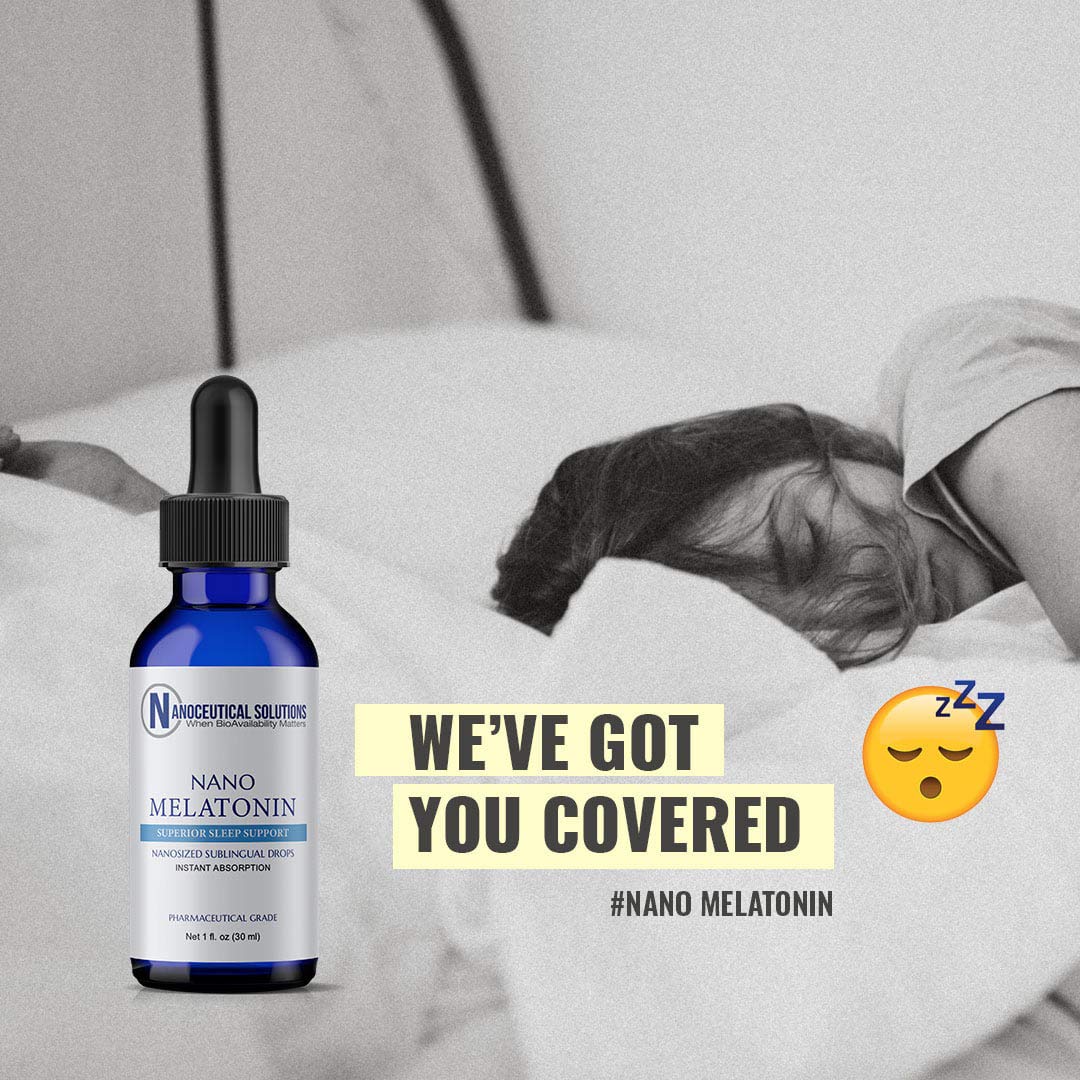 Nano Melatonin NanoSized Liquid Drops – Rapid Absorption, 30 Servings