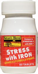 NAT B STRESS FORMULA W/IRON TB 60 - Nature's Blend