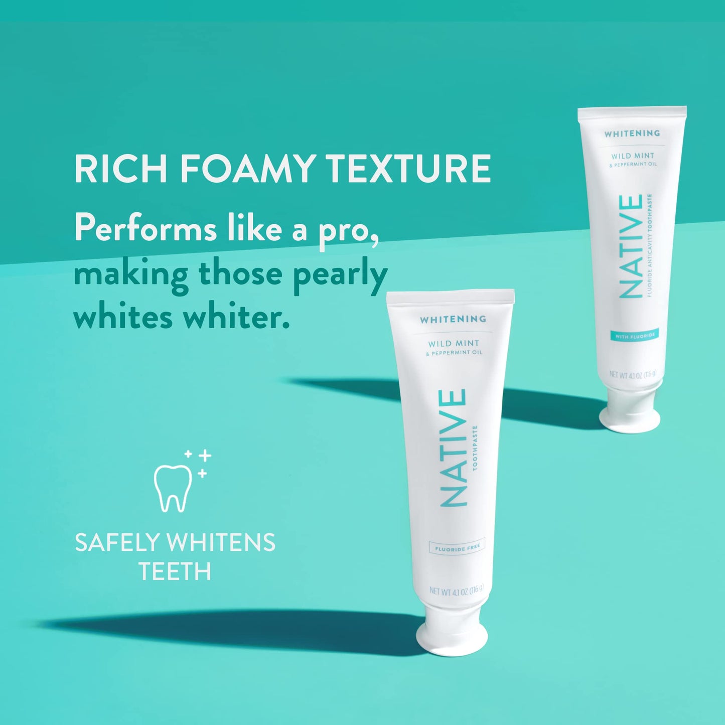 Native Toothpaste โ Wild Mint, Fluoride Free, 4.1 oz