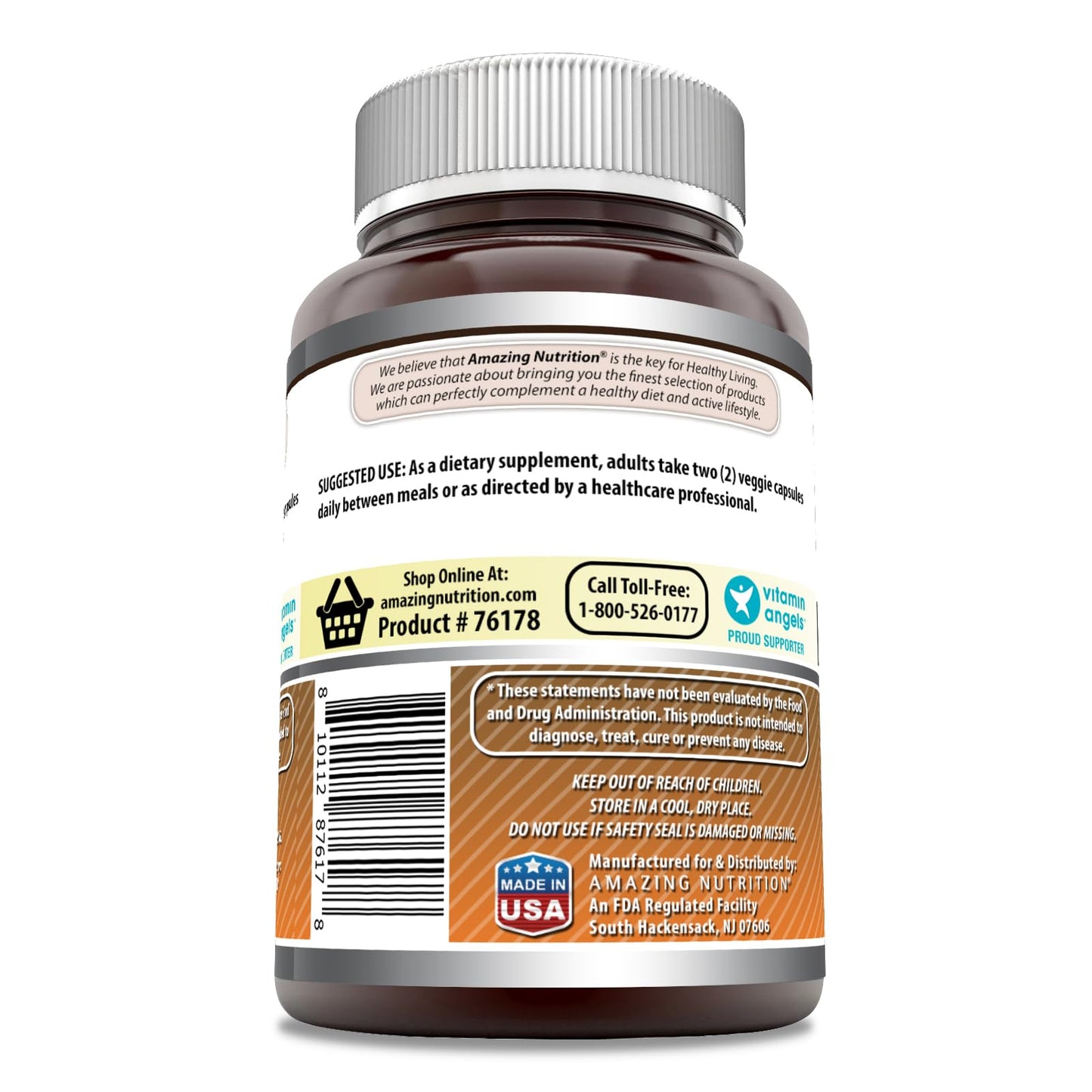 Amazing Formulas Nattokinase 100 mg Veggie Capsules โ 2000 FU, Non-GMO, Gluten Free, Made in USA