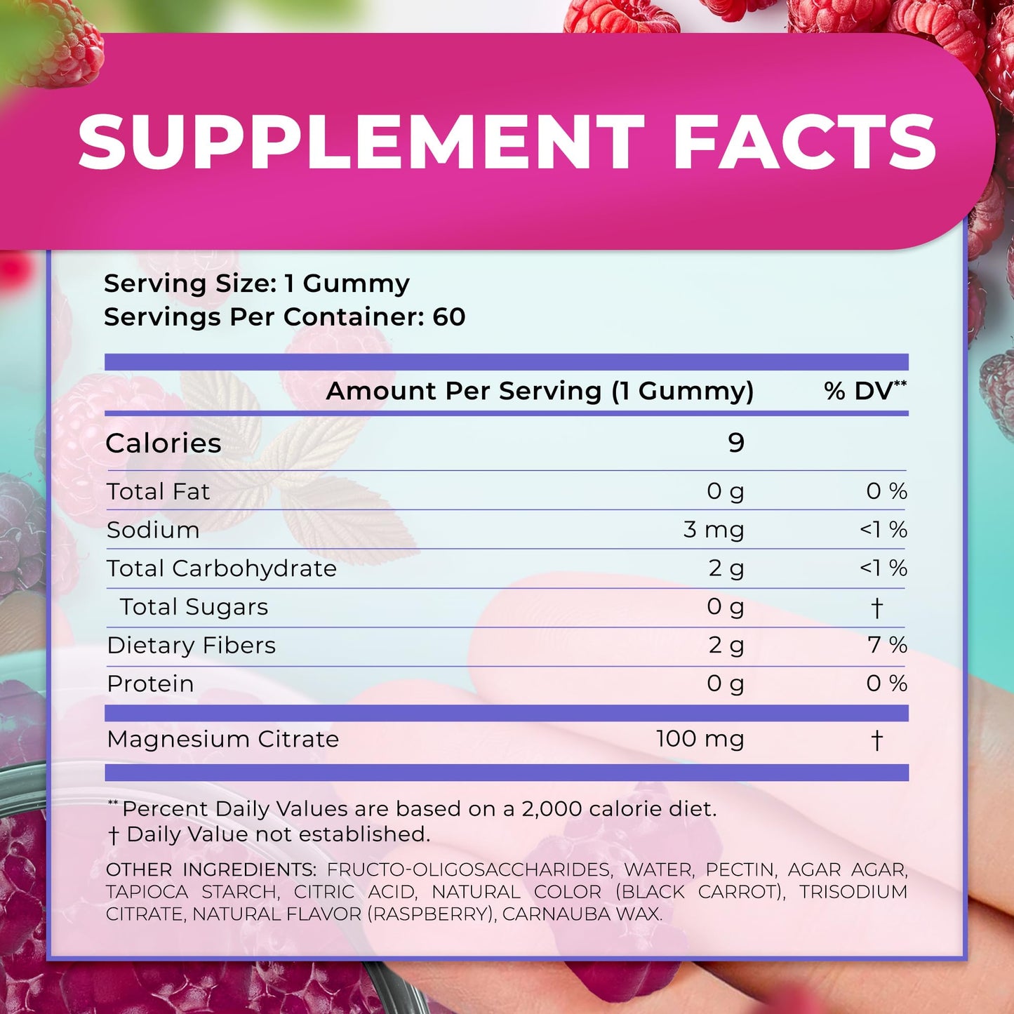 Natural BioScience Sugar Free Magnesium Gummies β Calming Anti-Stress & Sleep Support