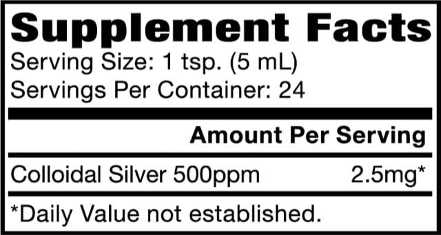 Natural Path Silver Wings Colloidal Silver 500ppm โ Immune Support (4 oz Dropper)