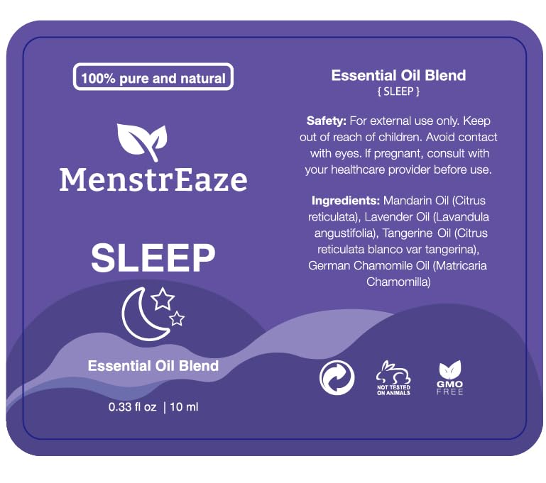 Natural Sleep Essential Oil Roll-On โ 100% Natural Relaxation Blend (Lavender, Chamomile, Sweet Orange) 10ml