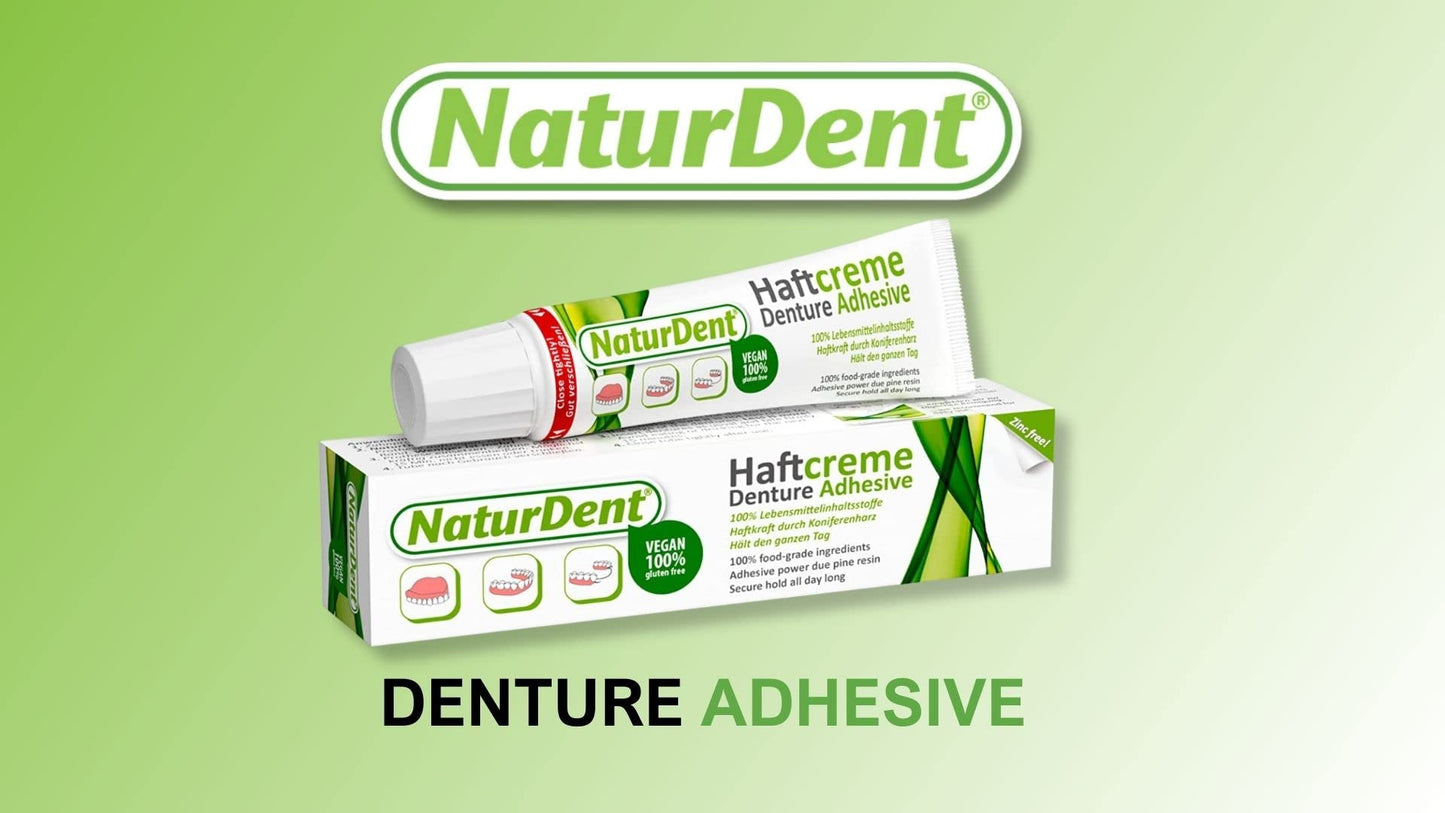 NaturDent Denture Adhesive โ Natural, Zinc-Free, Paraben-Free, Strong Hold