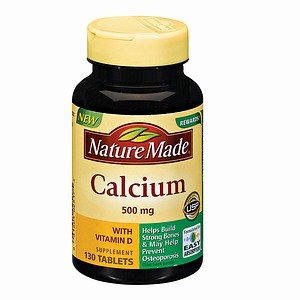 Nature Made Calcium 500 mg with Vitamin D โ 130 Count Tablets (3-Pack)