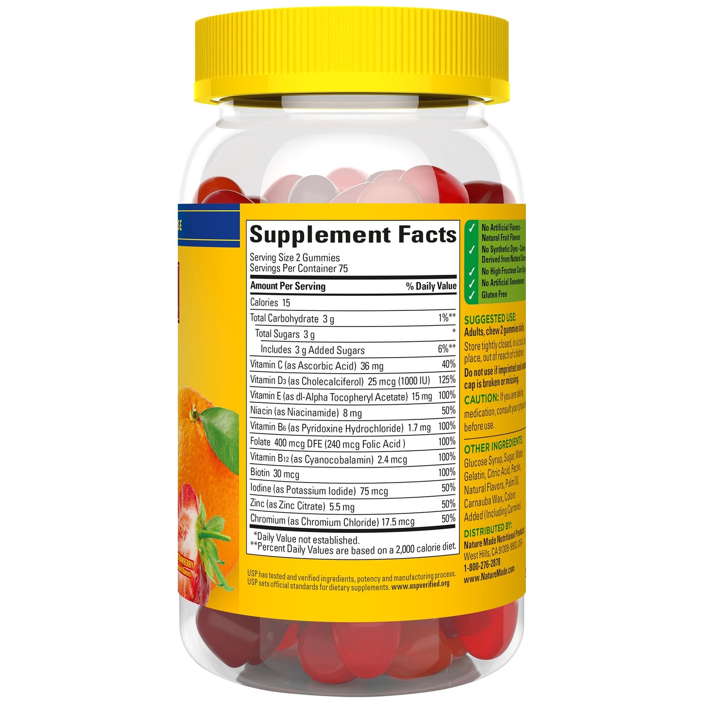 Nature Made Multivitamin Gummies โ Men's & Women's Daily Vitamin, 150 Count (75 Day Supply)