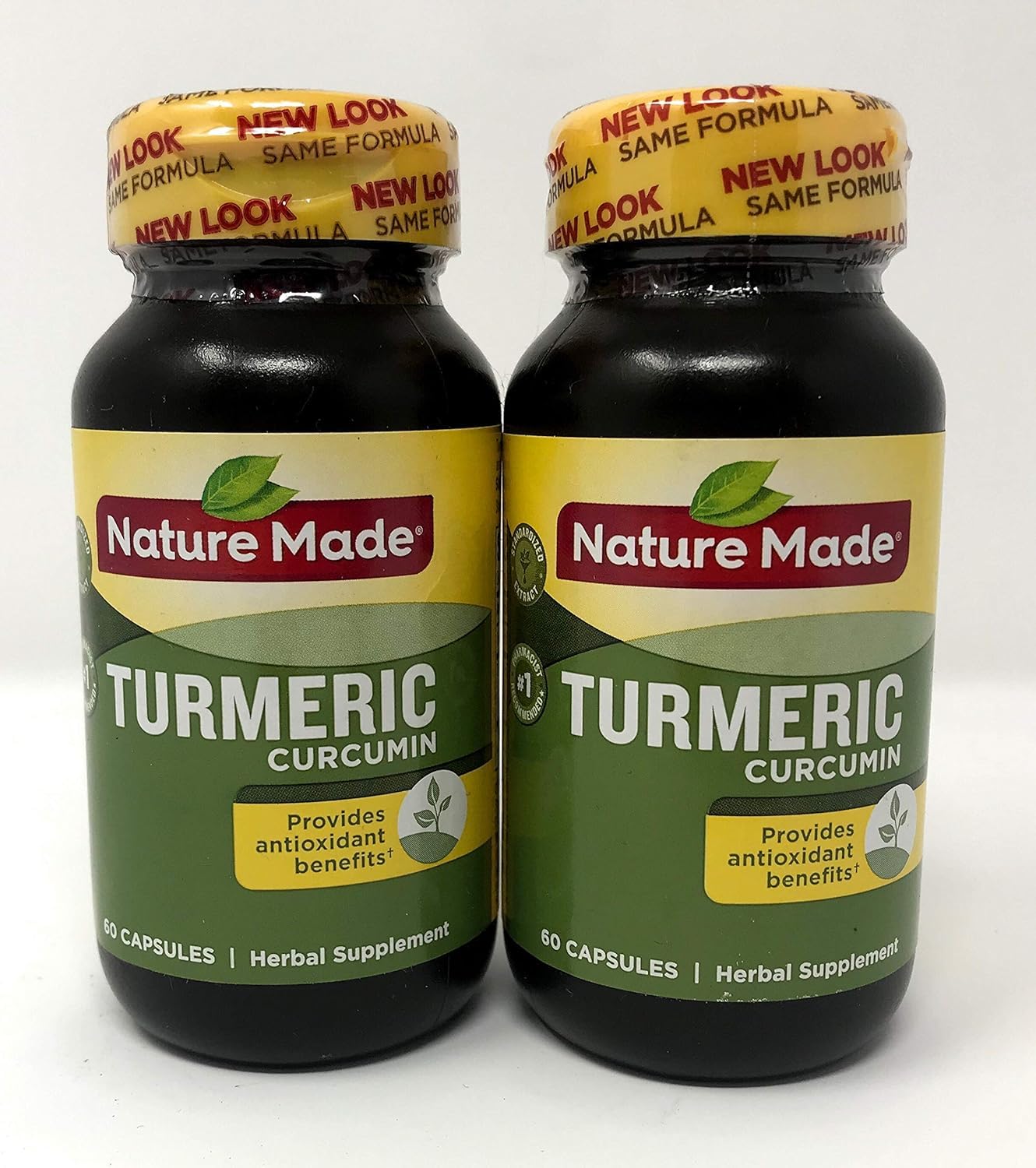 Nature Made Turmeric Curcumin 500 mg โ 60 Capsules (Pack of 2)