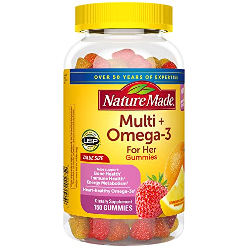 Nature Made Women's Gummy Multivitamin with Omega-3 โ 150 Gummies (75-Day Supply)
