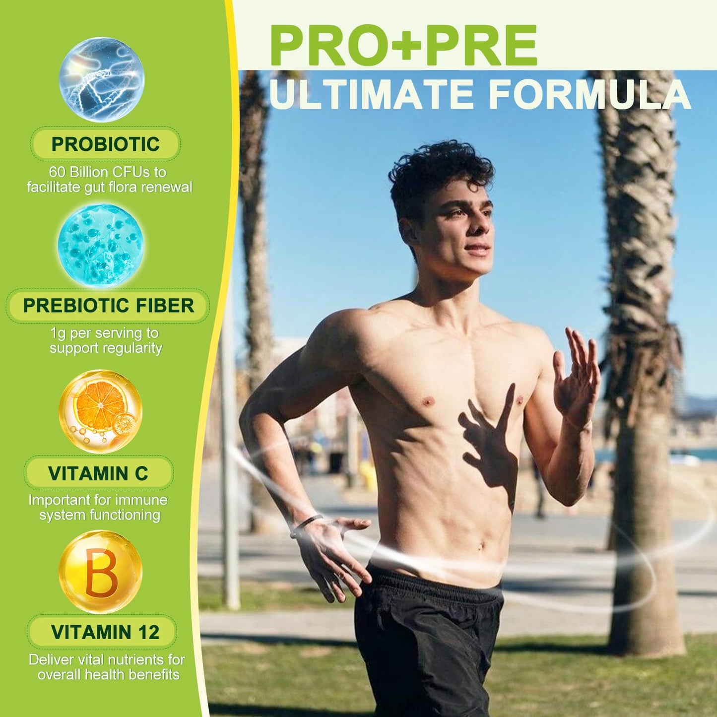 Nature Target Prebiotic Fiber + 60B Probiotics โ Digestive Health
