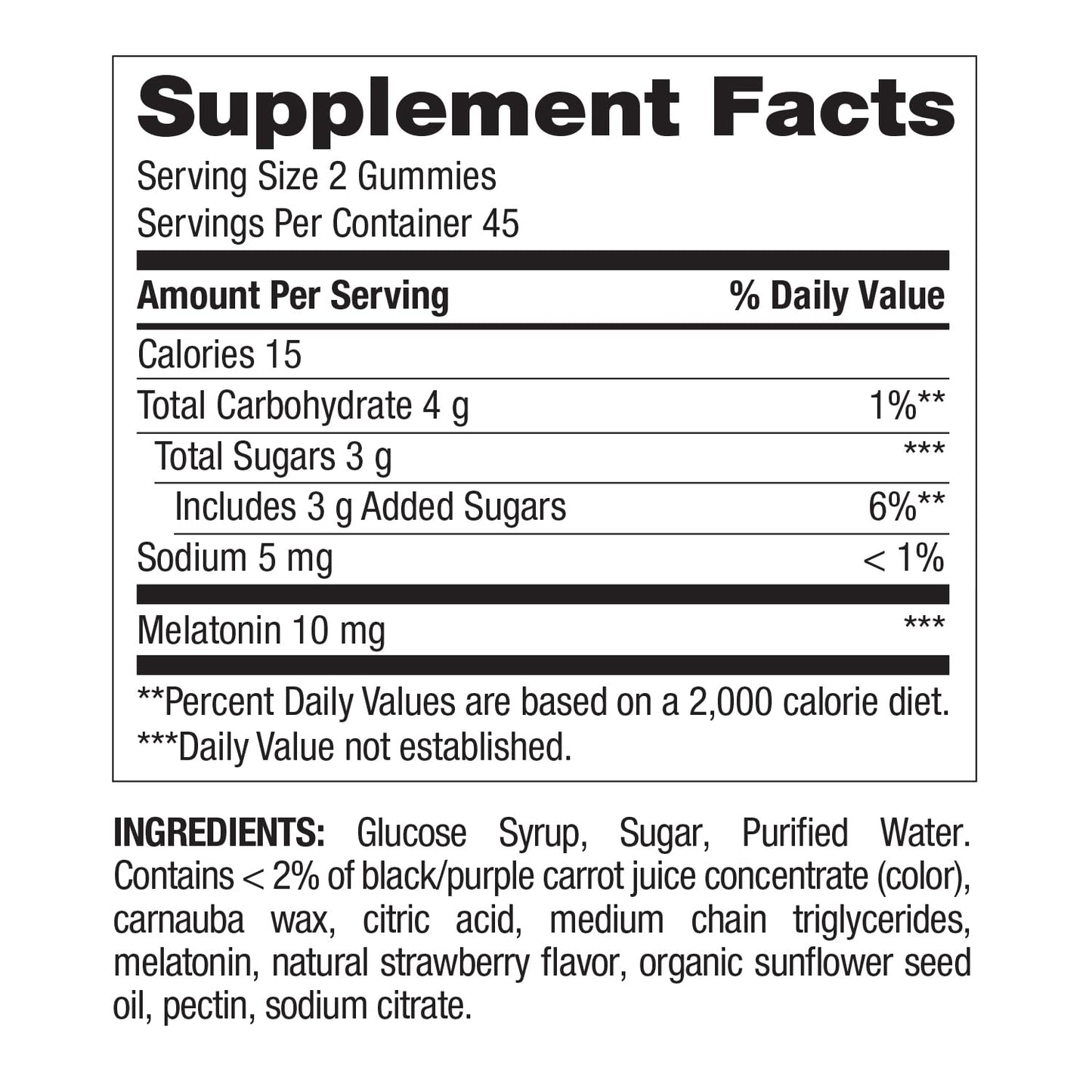 Nature's Wonder Drug-Free Melatonin Gummies โ 10 mg, 90 Count (Pack of 2)