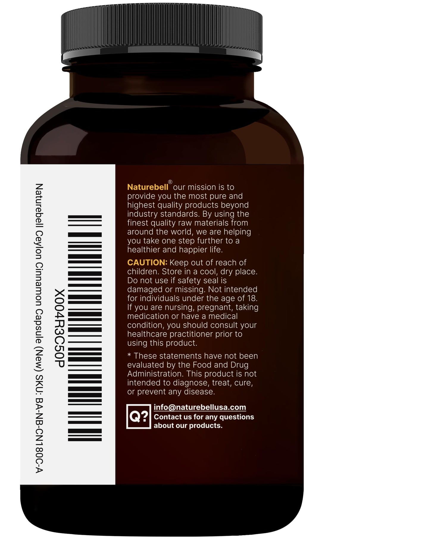 NatureBell 2 Pack Ceylon Cinnamon 9000mg Per Serving + Organic Bitter Melon โ 480 Capsules | Non-GMO, Gluten Free